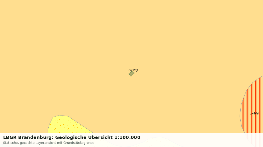 Statische Kartenansicht: LBGR Brandenburg: Geologische Übersicht 1:100.000