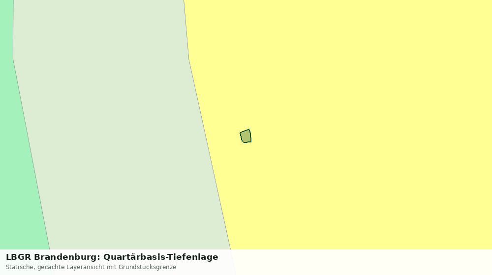 Statische Kartenansicht: LBGR Brandenburg: Quartärbasis-Tiefenlage