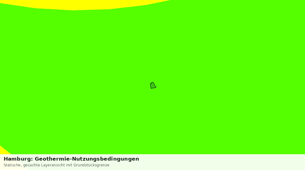 Statische Kartenansicht: Hamburg: Geothermie-Nutzungsbedingungen
