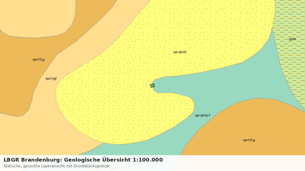 Statische Kartenansicht: LBGR Brandenburg: Geologische Übersicht 1:100.000