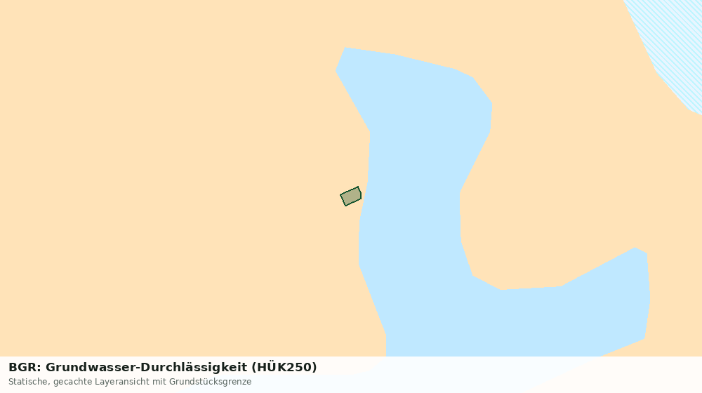 Statische Kartenansicht: BGR: Grundwasser-Durchlässigkeit (HÜK250)