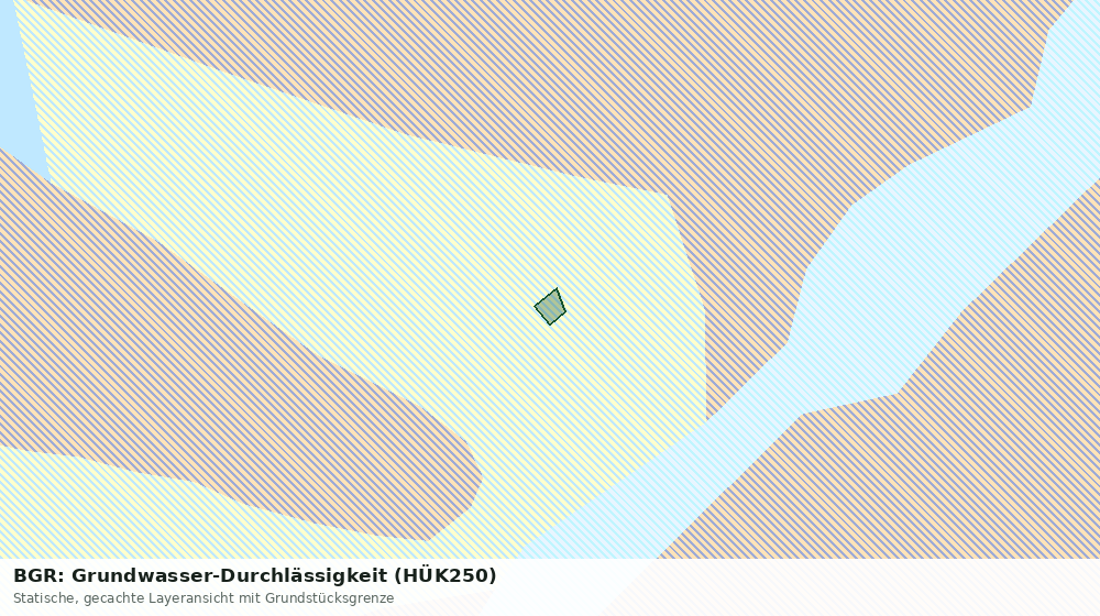 Statische Kartenansicht: BGR: Grundwasser-Durchlässigkeit (HÜK250)