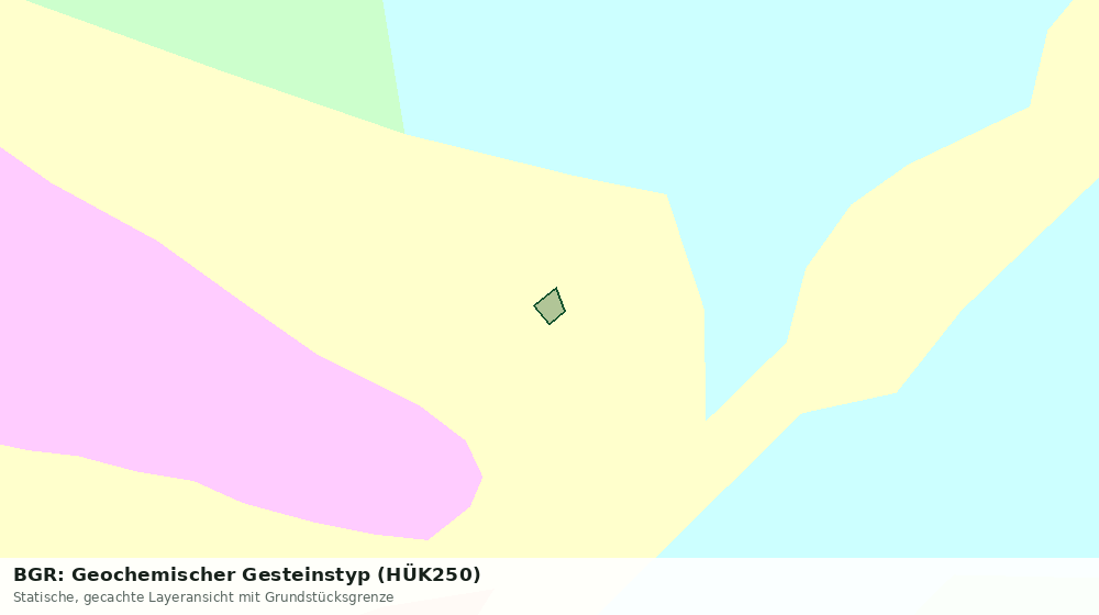 Statische Kartenansicht: BGR: Geochemischer Gesteinstyp (HÜK250)