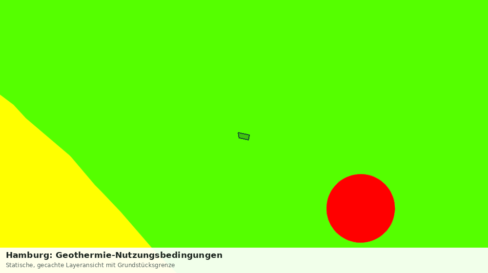Statische Kartenansicht: Hamburg: Geothermie-Nutzungsbedingungen