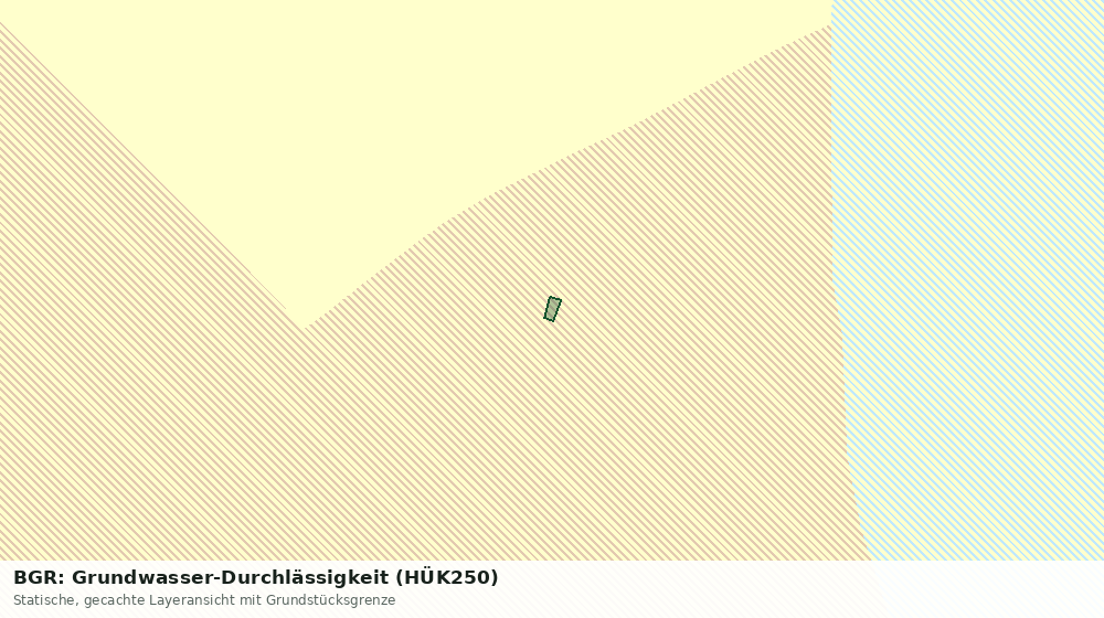 Statische Kartenansicht: BGR: Grundwasser-Durchlässigkeit (HÜK250)