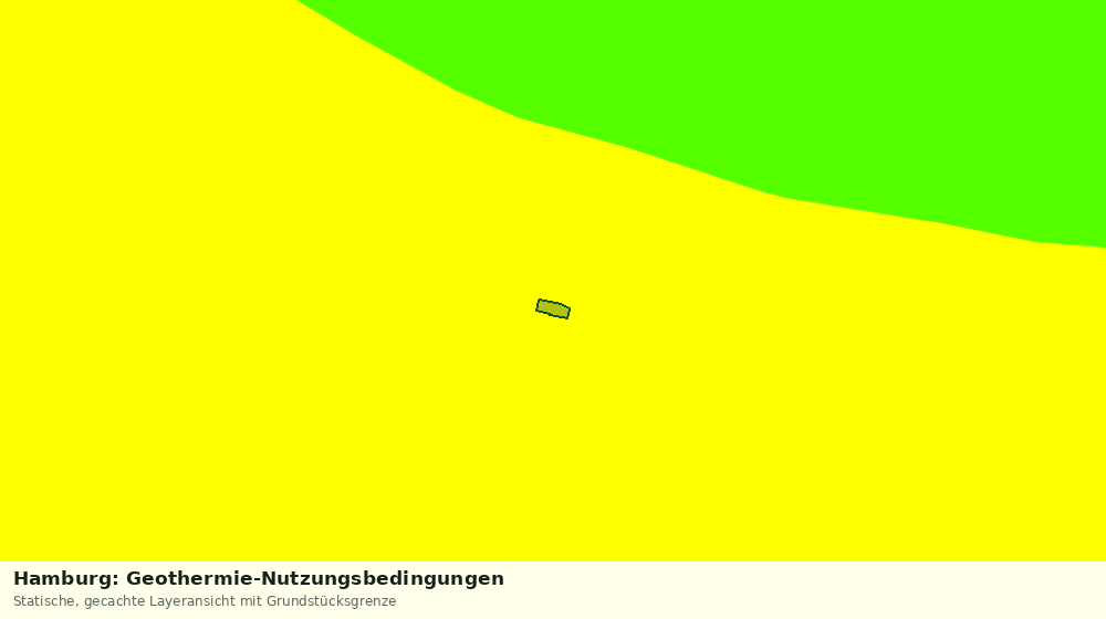Statische Kartenansicht: Hamburg: Geothermie-Nutzungsbedingungen