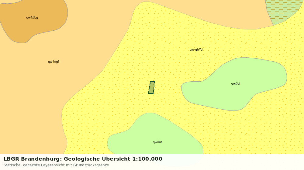 Statische Kartenansicht: LBGR Brandenburg: Geologische Übersicht 1:100.000