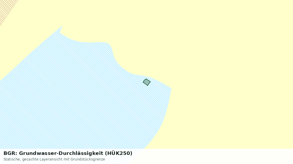 Statische Kartenansicht: BGR: Grundwasser-Durchlässigkeit (HÜK250)