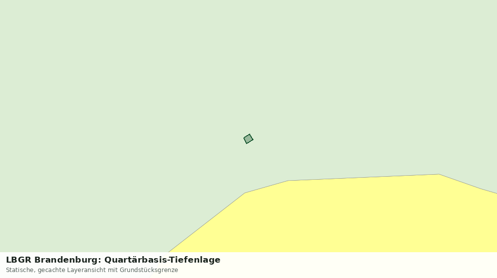 Statische Kartenansicht: LBGR Brandenburg: Quartärbasis-Tiefenlage