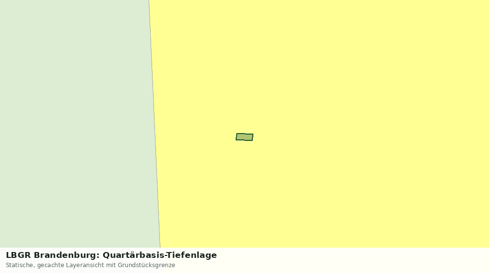 Statische Kartenansicht: LBGR Brandenburg: Quartärbasis-Tiefenlage