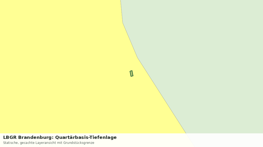 Statische Kartenansicht: LBGR Brandenburg: Quartärbasis-Tiefenlage