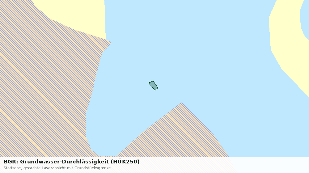 Statische Kartenansicht: BGR: Grundwasser-Durchlässigkeit (HÜK250)