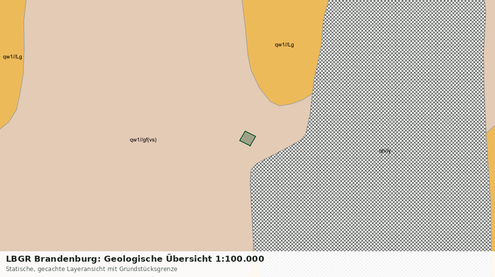 Statische Kartenansicht: LBGR Brandenburg: Geologische Übersicht 1:100.000