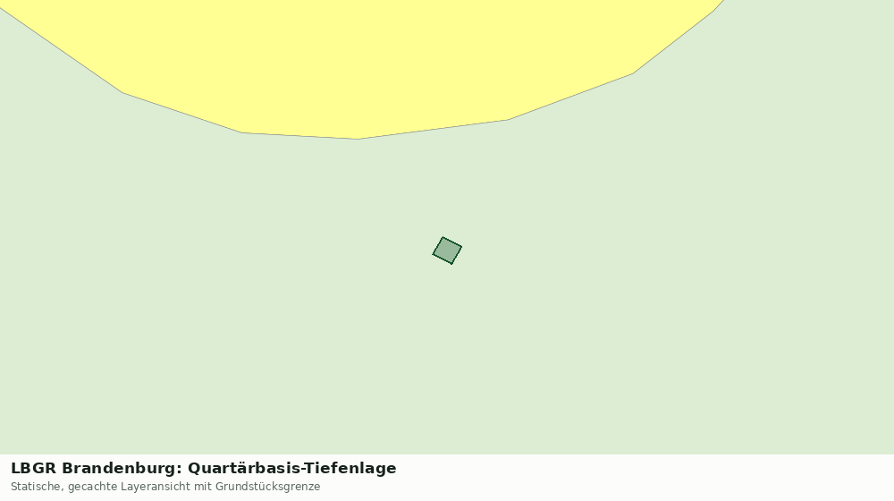 Statische Kartenansicht: LBGR Brandenburg: Quartärbasis-Tiefenlage