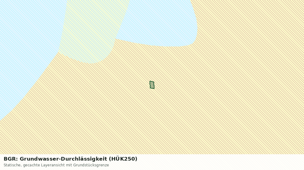 Statische Kartenansicht: BGR: Grundwasser-Durchlässigkeit (HÜK250)