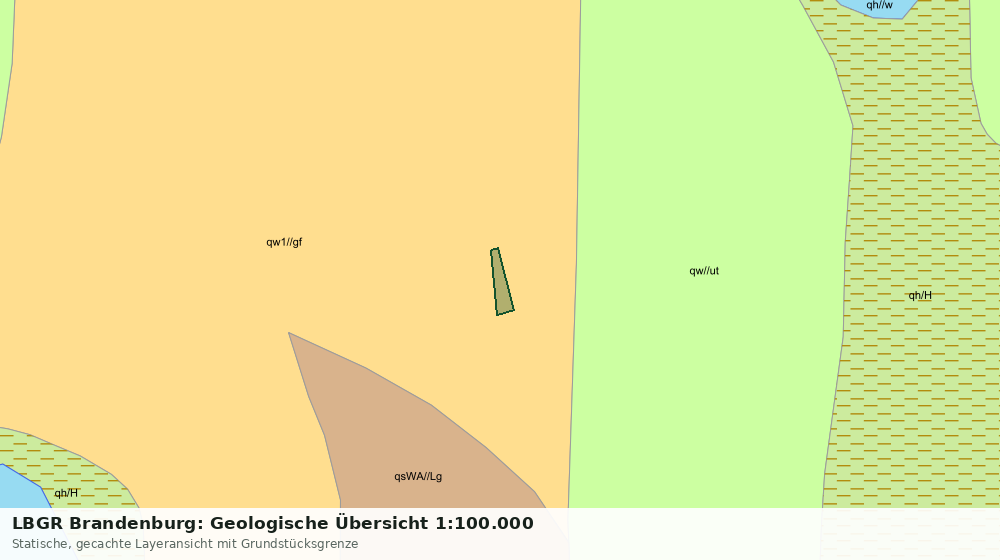 Statische Kartenansicht: LBGR Brandenburg: Geologische Übersicht 1:100.000