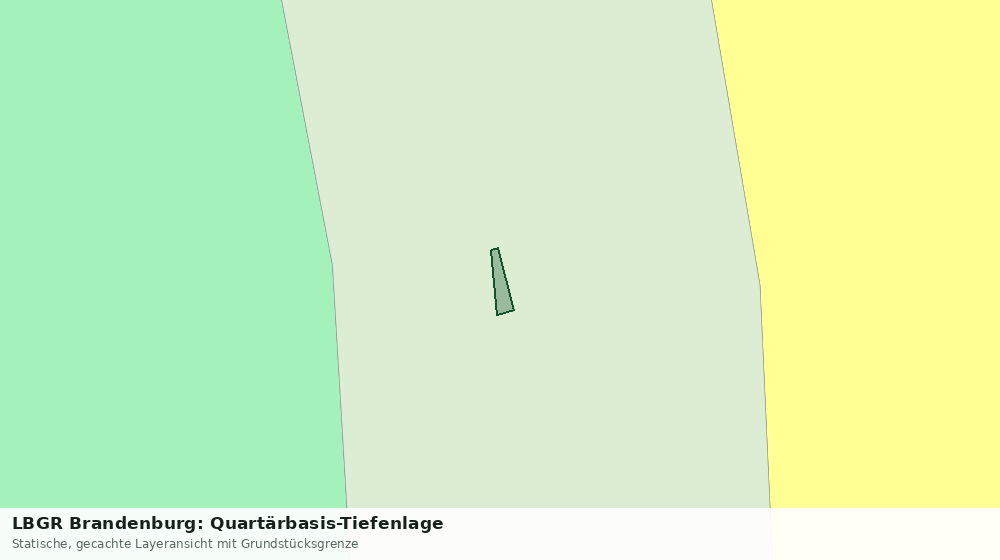 Statische Kartenansicht: LBGR Brandenburg: Quartärbasis-Tiefenlage