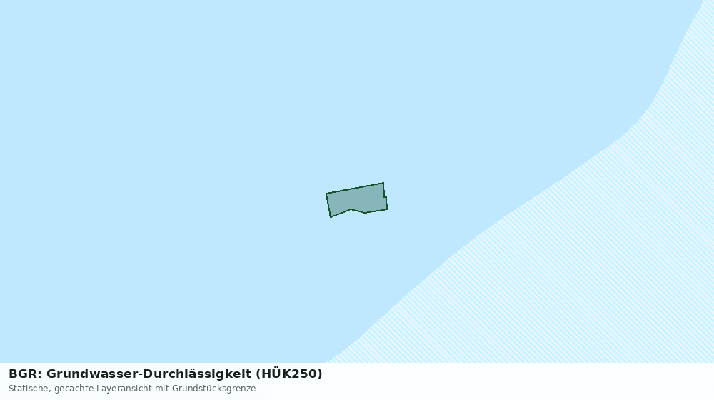 Statische Kartenansicht: BGR: Grundwasser-Durchlässigkeit (HÜK250)