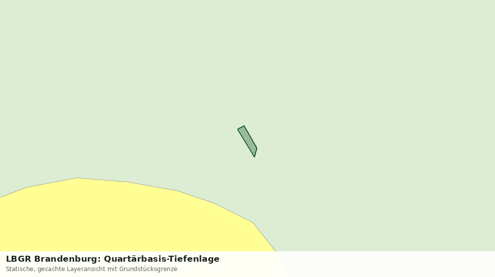 Statische Kartenansicht: LBGR Brandenburg: Quartärbasis-Tiefenlage