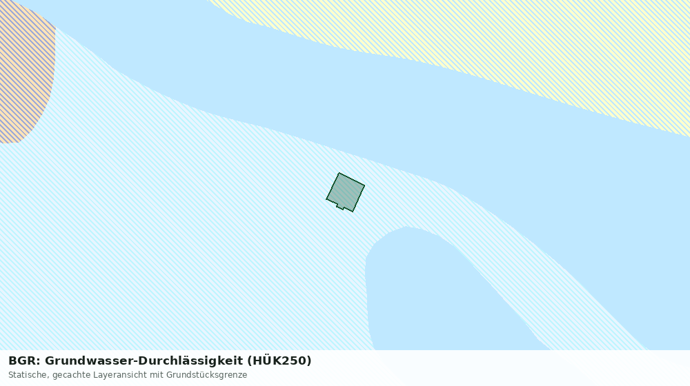 Statische Kartenansicht: BGR: Grundwasser-Durchlässigkeit (HÜK250)
