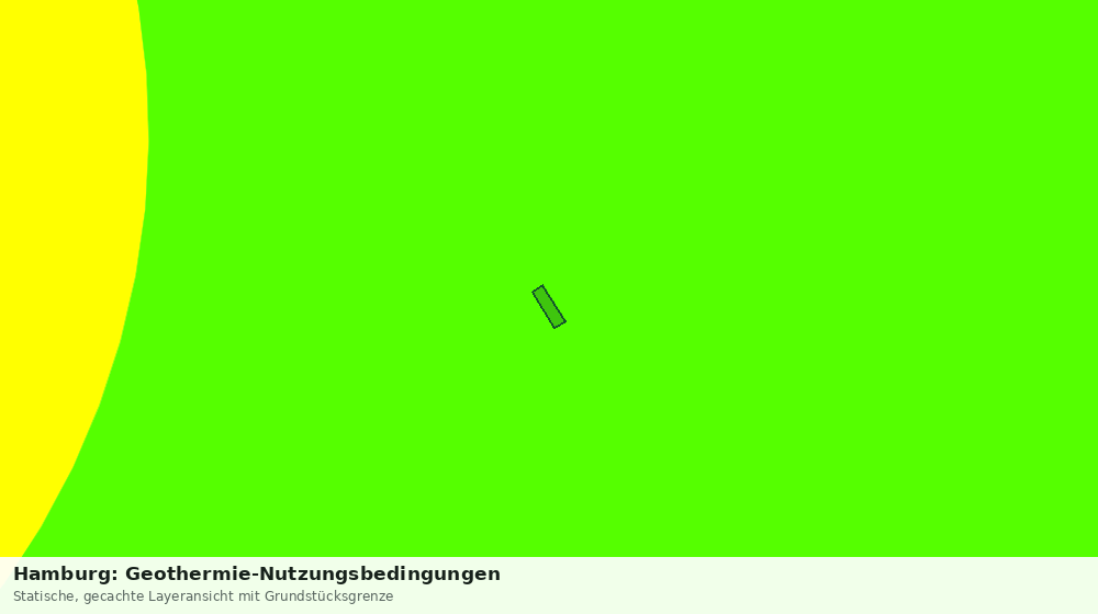 Statische Kartenansicht: Hamburg: Geothermie-Nutzungsbedingungen