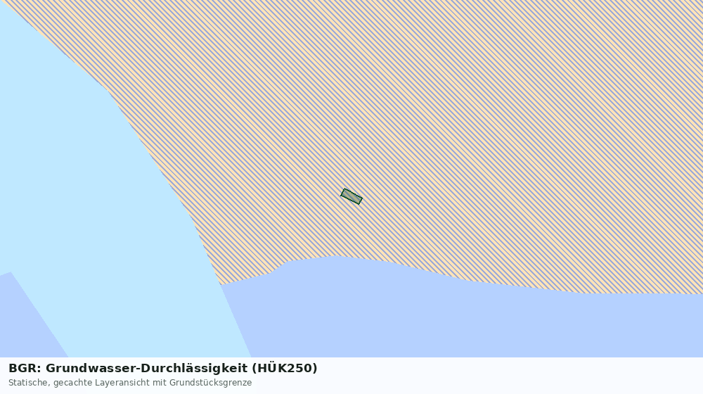 Statische Kartenansicht: BGR: Grundwasser-Durchlässigkeit (HÜK250)