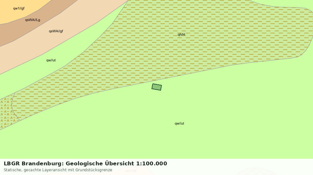 Statische Kartenansicht: LBGR Brandenburg: Geologische Übersicht 1:100.000