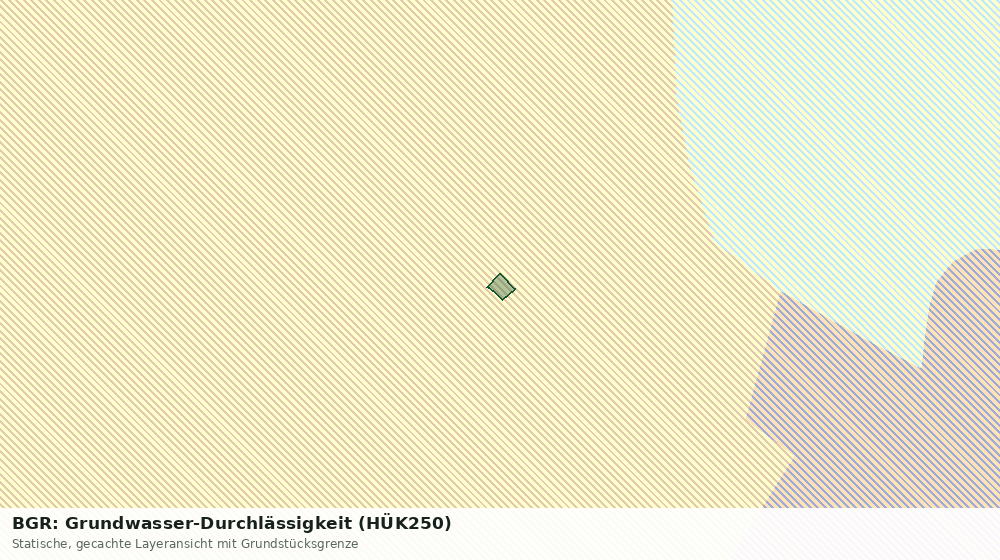 Statische Kartenansicht: BGR: Grundwasser-Durchlässigkeit (HÜK250)
