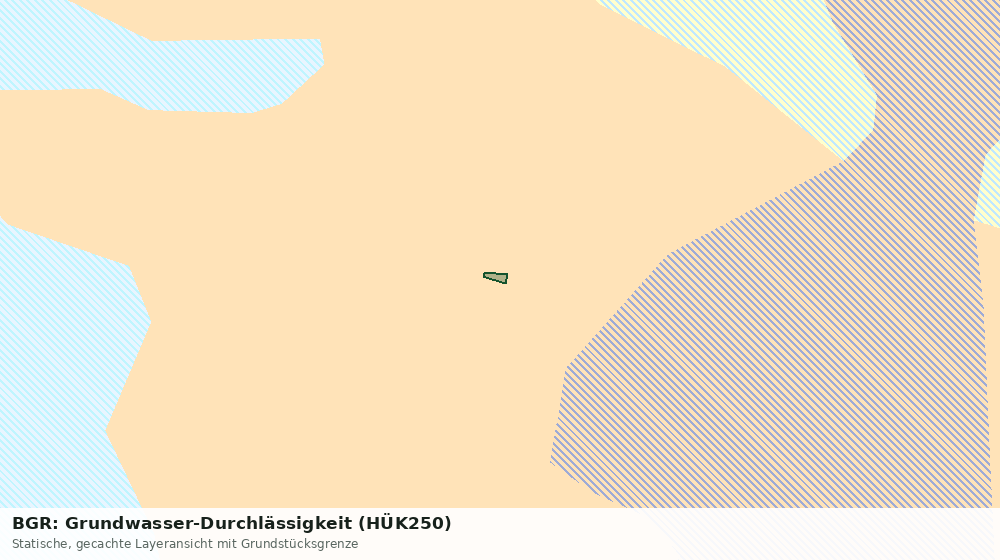 Statische Kartenansicht: BGR: Grundwasser-Durchlässigkeit (HÜK250)