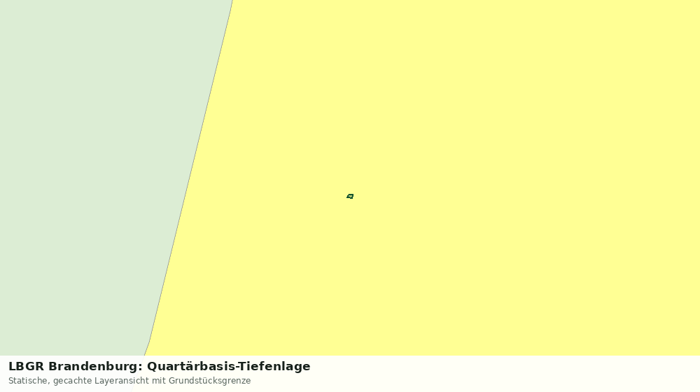 Statische Kartenansicht: LBGR Brandenburg: Quartärbasis-Tiefenlage