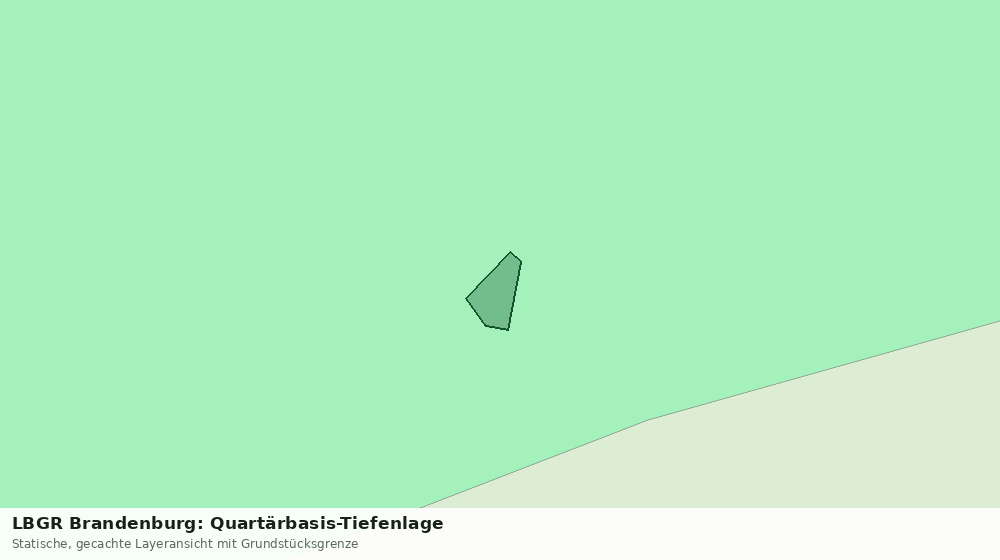 Statische Kartenansicht: LBGR Brandenburg: Quartärbasis-Tiefenlage