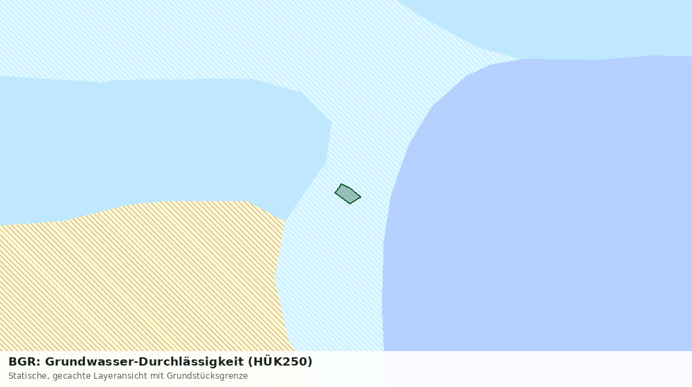 Statische Kartenansicht: BGR: Grundwasser-Durchlässigkeit (HÜK250)