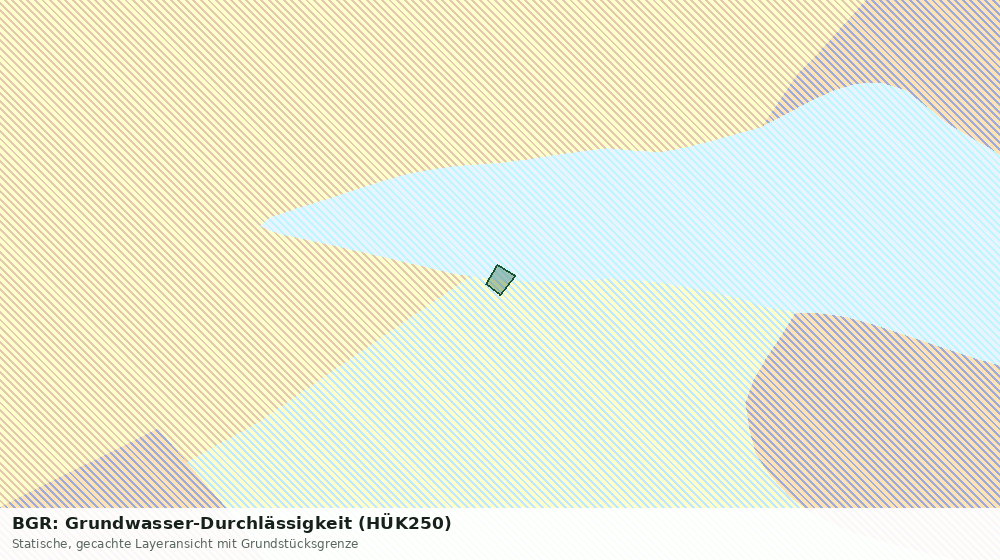 Statische Kartenansicht: BGR: Grundwasser-Durchlässigkeit (HÜK250)