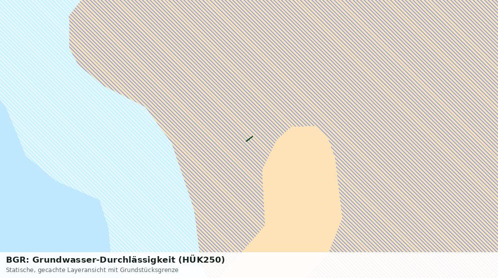 Statische Kartenansicht: BGR: Grundwasser-Durchlässigkeit (HÜK250)