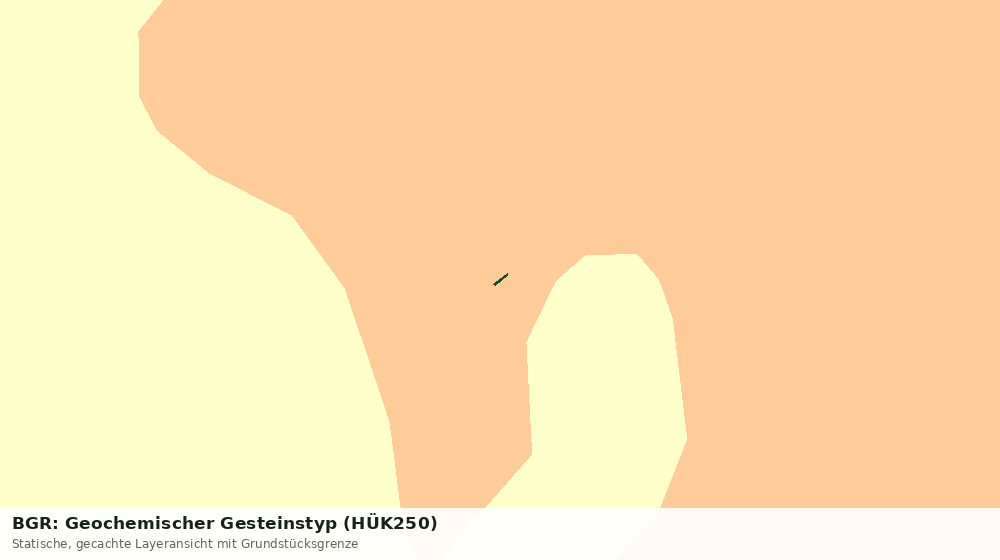 Statische Kartenansicht: BGR: Geochemischer Gesteinstyp (HÜK250)
