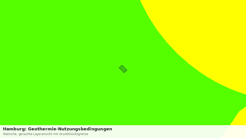 Statische Kartenansicht: Hamburg: Geothermie-Nutzungsbedingungen