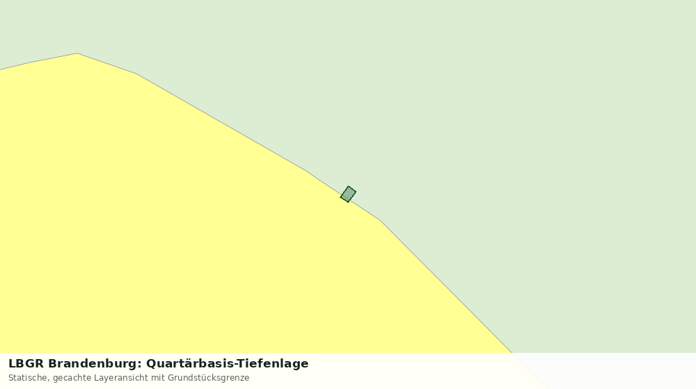 Statische Kartenansicht: LBGR Brandenburg: Quartärbasis-Tiefenlage