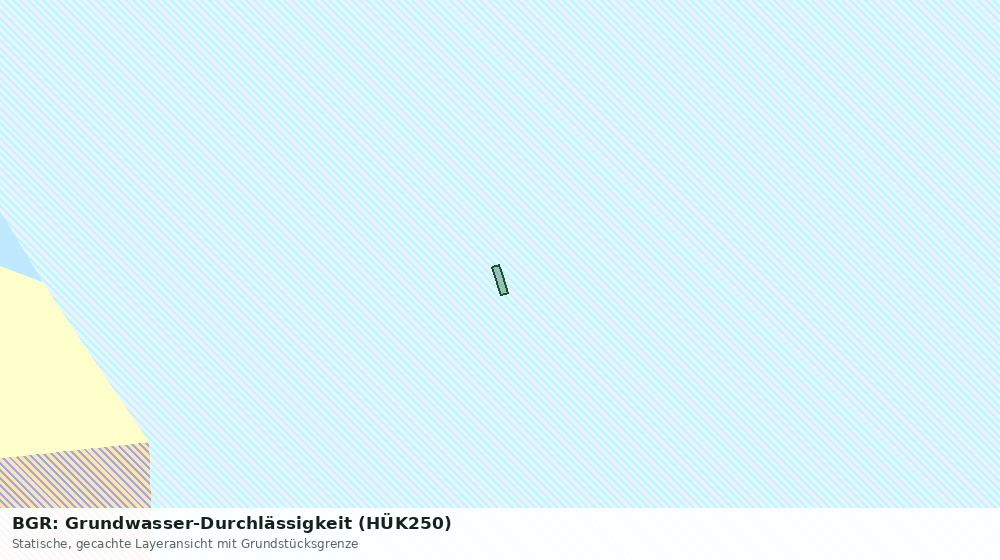 Statische Kartenansicht: BGR: Grundwasser-Durchlässigkeit (HÜK250)