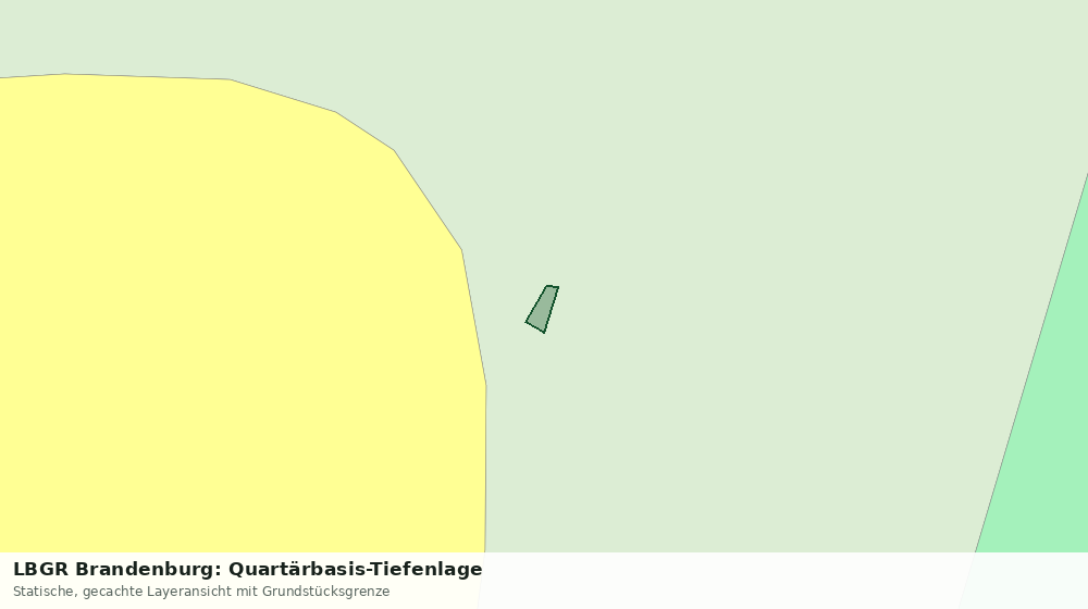 Statische Kartenansicht: LBGR Brandenburg: Quartärbasis-Tiefenlage