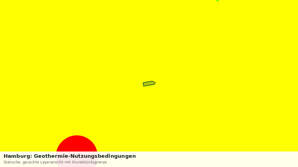 Statische Kartenansicht: Hamburg: Geothermie-Nutzungsbedingungen