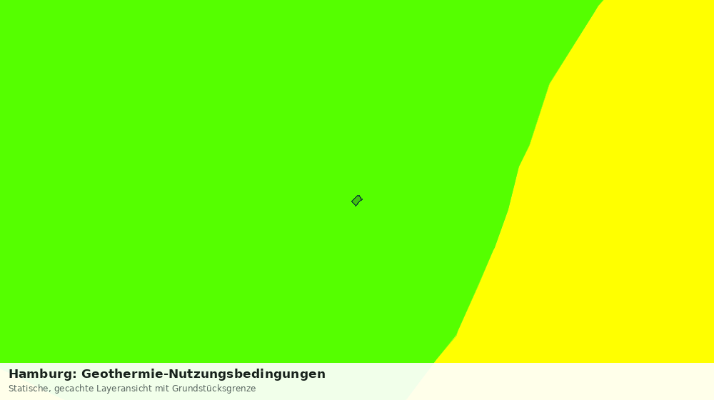Statische Kartenansicht: Hamburg: Geothermie-Nutzungsbedingungen