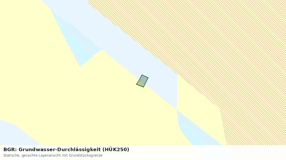 Statische Kartenansicht: BGR: Grundwasser-Durchlässigkeit (HÜK250)