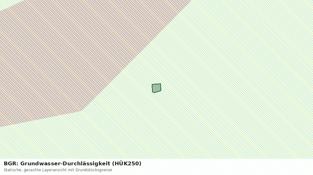 Statische Kartenansicht: BGR: Grundwasser-Durchlässigkeit (HÜK250)