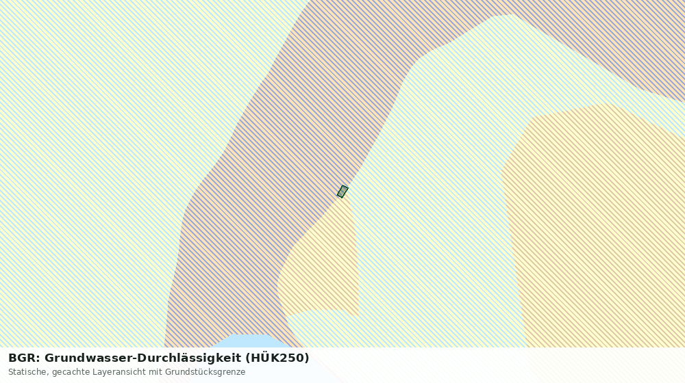 Statische Kartenansicht: BGR: Grundwasser-Durchlässigkeit (HÜK250)