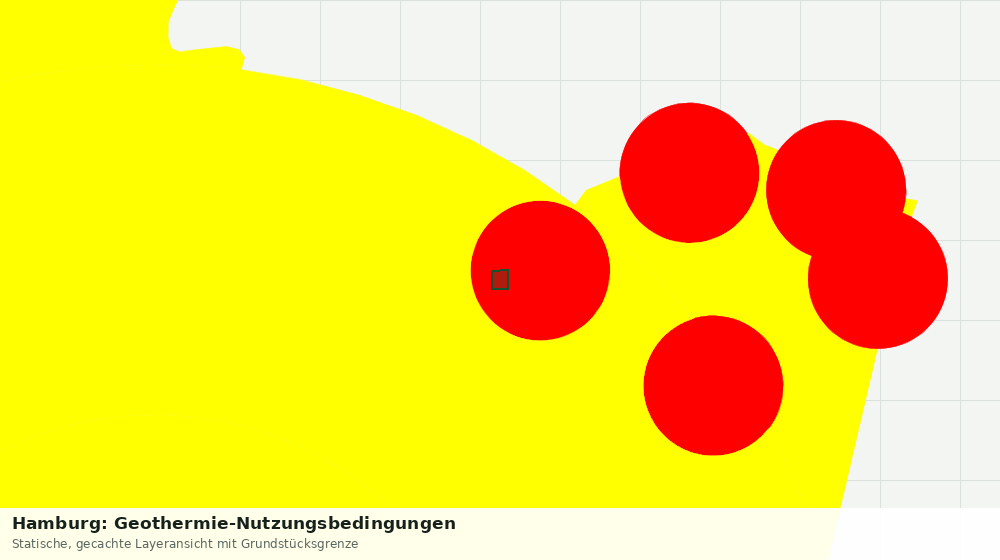 Statische Kartenansicht: Hamburg: Geothermie-Nutzungsbedingungen