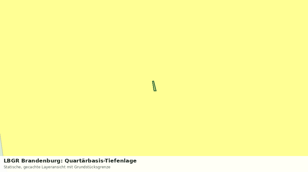 Statische Kartenansicht: LBGR Brandenburg: Quartärbasis-Tiefenlage
