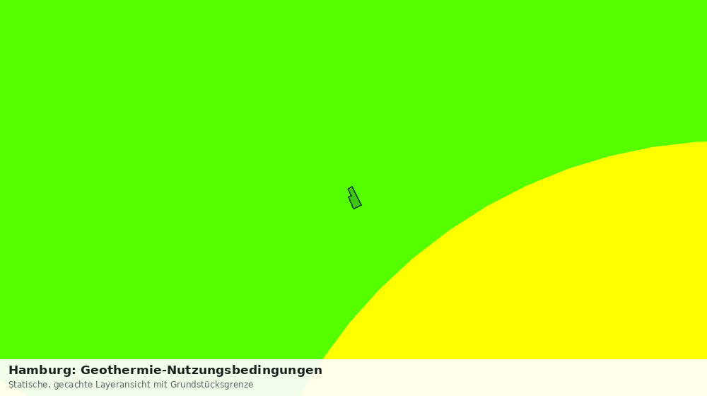 Statische Kartenansicht: Hamburg: Geothermie-Nutzungsbedingungen