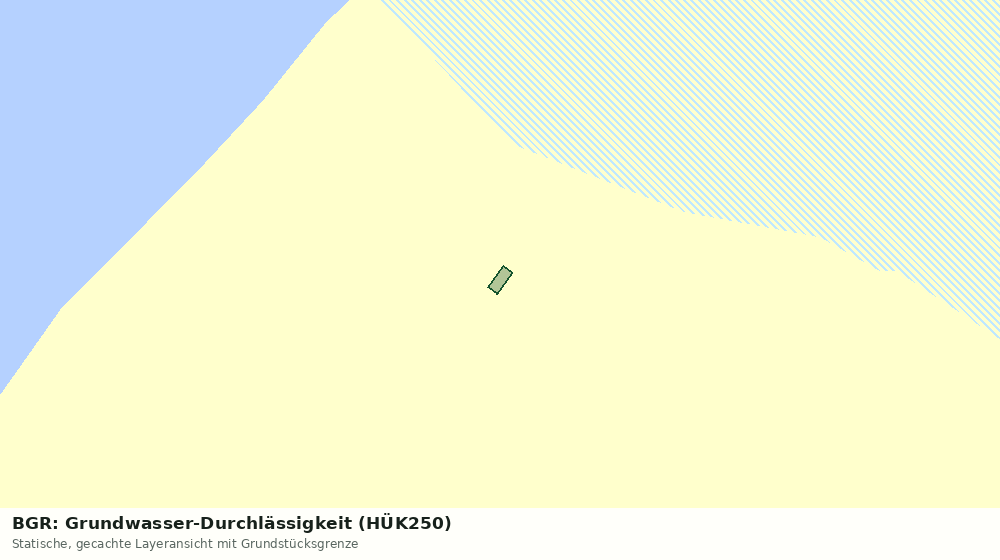 Statische Kartenansicht: BGR: Grundwasser-Durchlässigkeit (HÜK250)