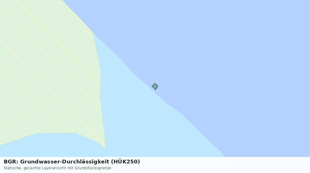 Statische Kartenansicht: BGR: Grundwasser-Durchlässigkeit (HÜK250)