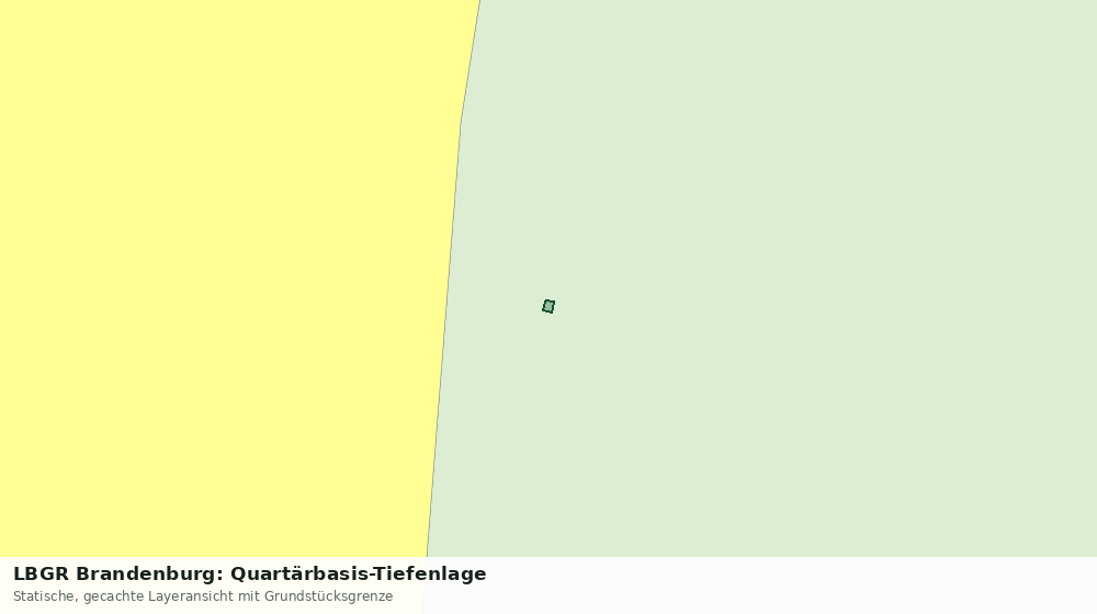 Statische Kartenansicht: LBGR Brandenburg: Quartärbasis-Tiefenlage